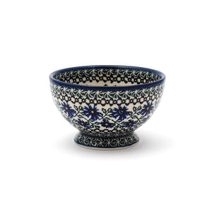 Polish Pottery - French Bowl - Cornflower
