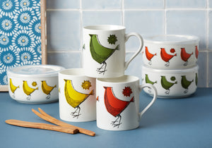 Carly Dodsley Orange Bird Mug