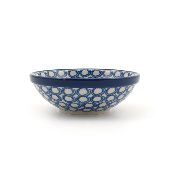 Polish Pottery Cereal Bowl - Pearls - 370ml