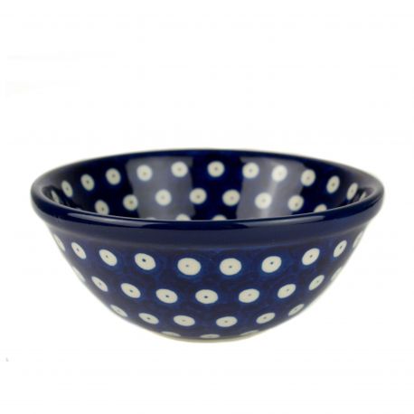 Polish Pottery Cereal Bowl - Blue Eyes