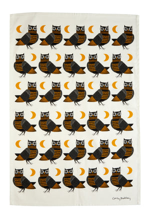 Carly Dodsley Tea Towel - Owl