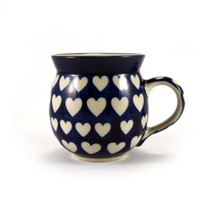 Polish Pottery Mug - Hearts