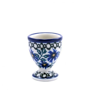 Polish Pottery Espresso Cup - 5 oz. - White Poppy 328-2222a