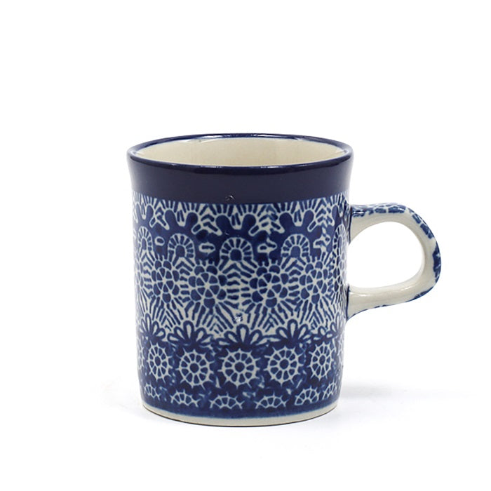 Polish Pottery Straight Mug 150ml - Lace