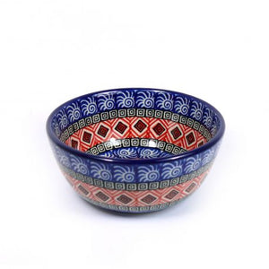 Polish Pottery Nibble Bowl - Aztec