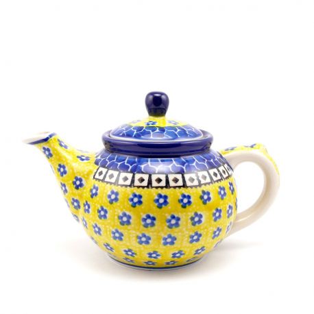 Polish Pottery Small Teapot - Honeysuckle