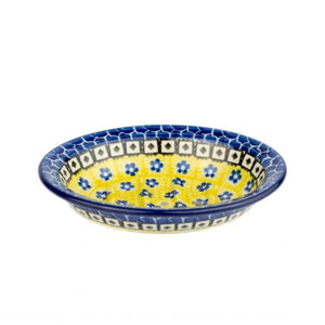 Polish Pottery Soap dish with holes - Honeysuckle