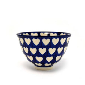 Polish Pottery Soup Bowl - Hearts